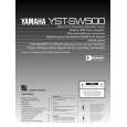 YAMAHA YST-SW500 Owners Manual