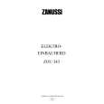 ZANUSSI ZOU343 B Owners Manual