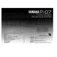 YAMAHA P-07 Owners Manual