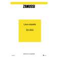 ZANUSSI GVW545ONY Owners Manual