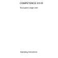 AEG Competence 310 B D Owners Manual