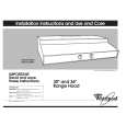WHIRLPOOL RH8336XDB0 Installation Manual