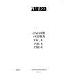 ZANUSSI PXL43 Owners Manual