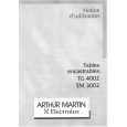 ARTHUR MARTIN ELECTROLUX TG4002T Owners Manual