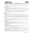 YAMAHA DT10 Owners Manual