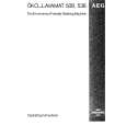 AEG LAV538 Owners Manual