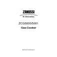 ZANUSSI ZCG5000BKN Owners Manual