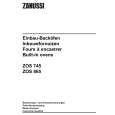 ZANUSSI ZOS745QX Owners Manual
