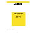 ZANUSSI ZDF250 Owners Manual