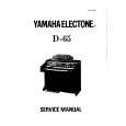 YAMAHA D-65 Service Manual