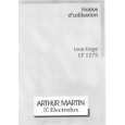 ARTHUR MARTIN ELECTROLUX LF1275 Owners Manual