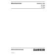 ZANKER EF4242 (PRIVILEG) Owners Manual