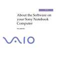 SONY PCG-Z600TEK VAIO Software Manual