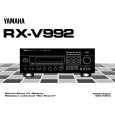 YAMAHA RX-V992 Owners Manual