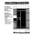 WHIRLPOOL KSSS48DAX01 Installation Manual