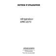 ARTHUR MARTIN ELECTROLUX ARN2273 Owners Manual
