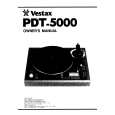 VESTAX PDT-5000 Owners Manual