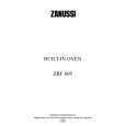 ZANUSSI ZBF669SW Owners Manual