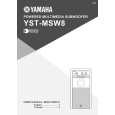 YAMAHA YST-MSW8 Owners Manual
