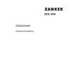 ZANKER ZKR1636 Owners Manual