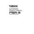 YAMAHA PSR-3 Owners Manual