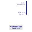 ARTHUR MARTIN ELECTROLUX AW889F Owners Manual