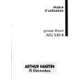 ARTHUR MARTIN ELECTROLUX AFG530B Owners Manual