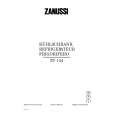 ZANUSSI ZT144 Owners Manual