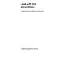AEG LAV693W Owners Manual