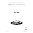 ROSENLEW RJP 396 Owners Manual