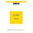 ZANUSSI ZGF646ICX Owners Manual