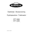 ROSENLEW RTT2260 Owners Manual