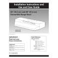 WHIRLPOOL RH3736XLB0 Installation Manual