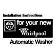 WHIRLPOOL LA3800XKW1 Installation Manual