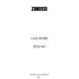 ZANUSSI ZGG647ICY Owners Manual