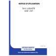 ARTHUR MARTIN ELECTROLUX ASF245 Owners Manual