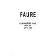 FAURE CCG425C1 Owners Manual