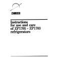 ZANUSSI ZP1705 Owners Manual