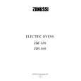 ZANUSSI ZBF859W Owners Manual