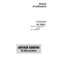 ARTHUR MARTIN ELECTROLUX BU8806W Owners Manual