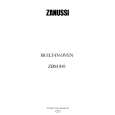 ZANUSSI ZBM841X Owners Manual