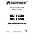 OMNITRONIC BD-1550 Owners Manual