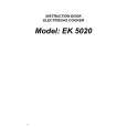 ELECTROLUX EK5020 Owners Manual
