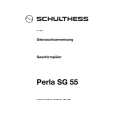 SCHULTHESS PERLASG55 Owners Manual