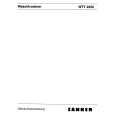 ZANKER WTT2250 Owners Manual
