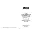 ZANUSSI ZRD18S Owners Manual