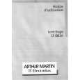 ARTHUR MARTIN ELECTROLUX LF0836 Owners Manual
