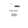ZANUSSI ZAC209SI Owners Manual
