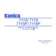 KONICA 7115F Parts Catalog