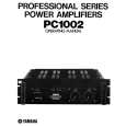 YAMAHA PC1002 Owners Manual